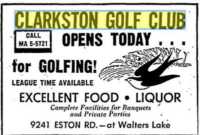 Clarkston Golf Club - March 1962